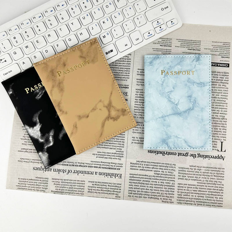 Marbled Passport Cover