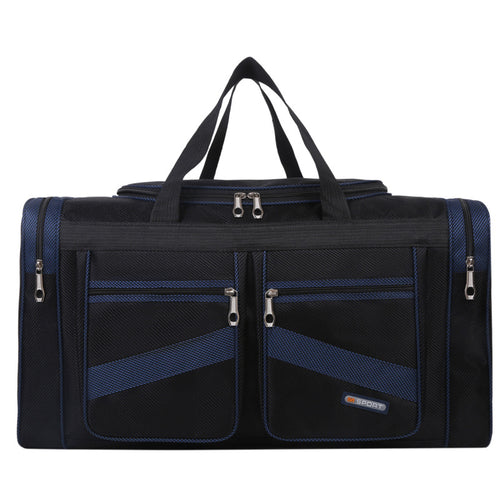 Blue foldable travel tote